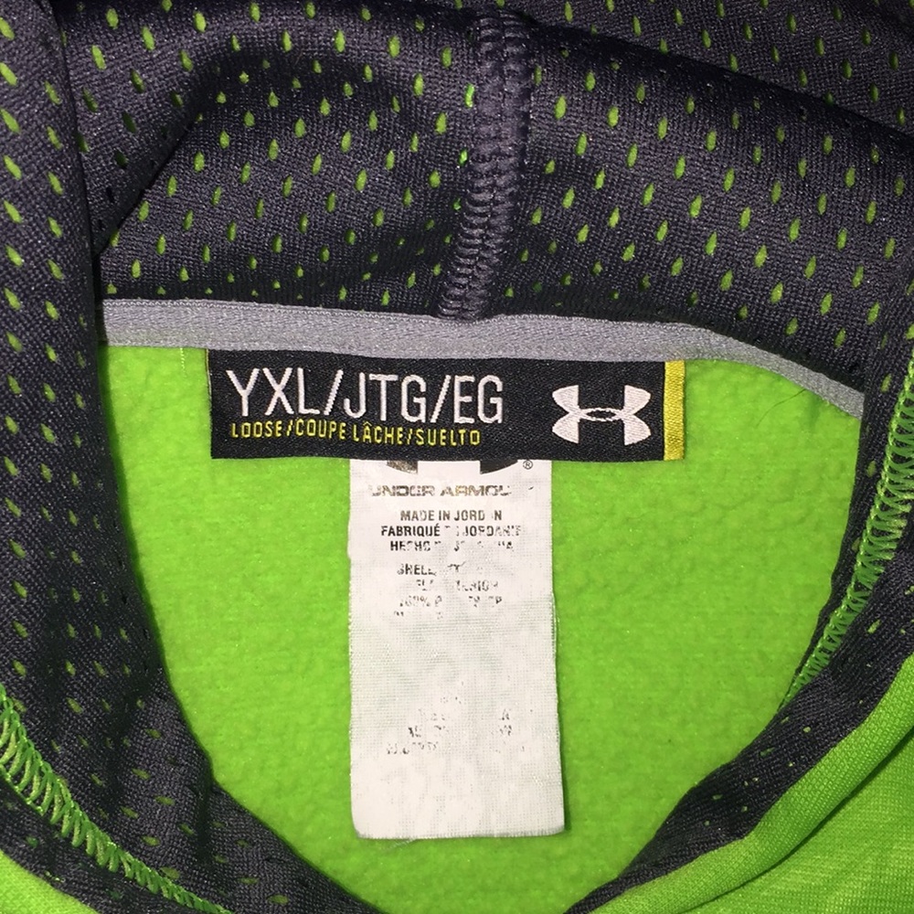 Under Armour Brigt Lime Green Sweatshirt - Picture 8 of 8